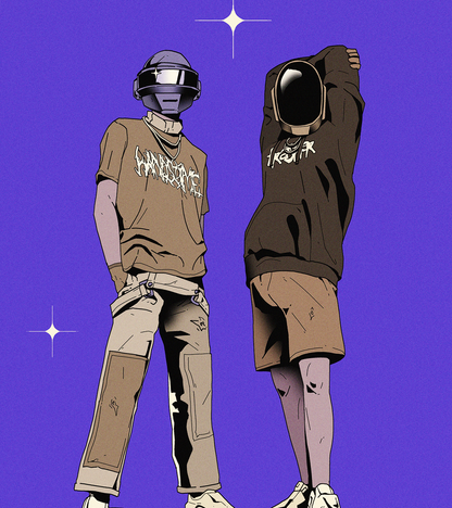 Daft Punk A6 PRINT.