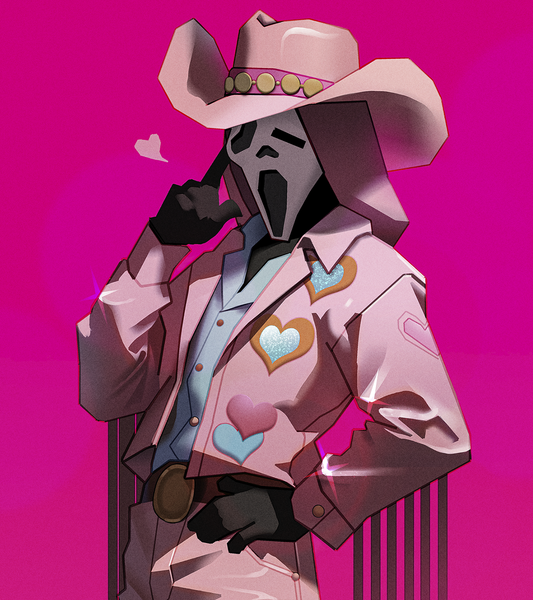 Pink Cowboy Slasher A6 PRINT.