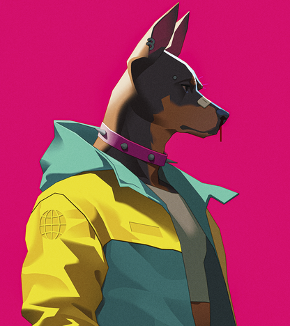 Doberman A6 PRINT.