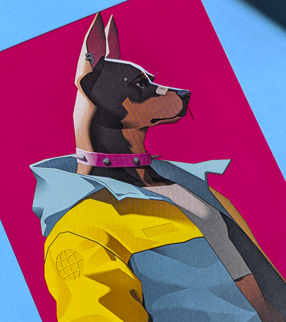 Doberman A6 PRINT.