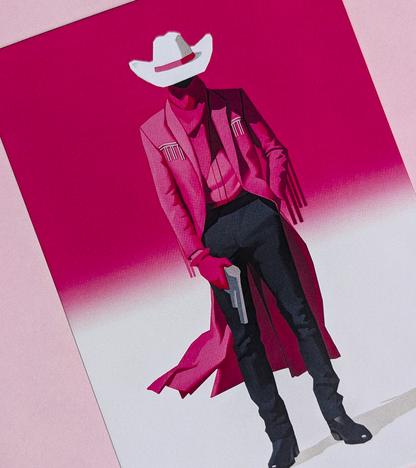 Pink Cowboy A6 PRINT.