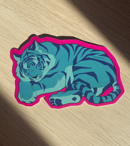 Sleeping Tiger Sticker!