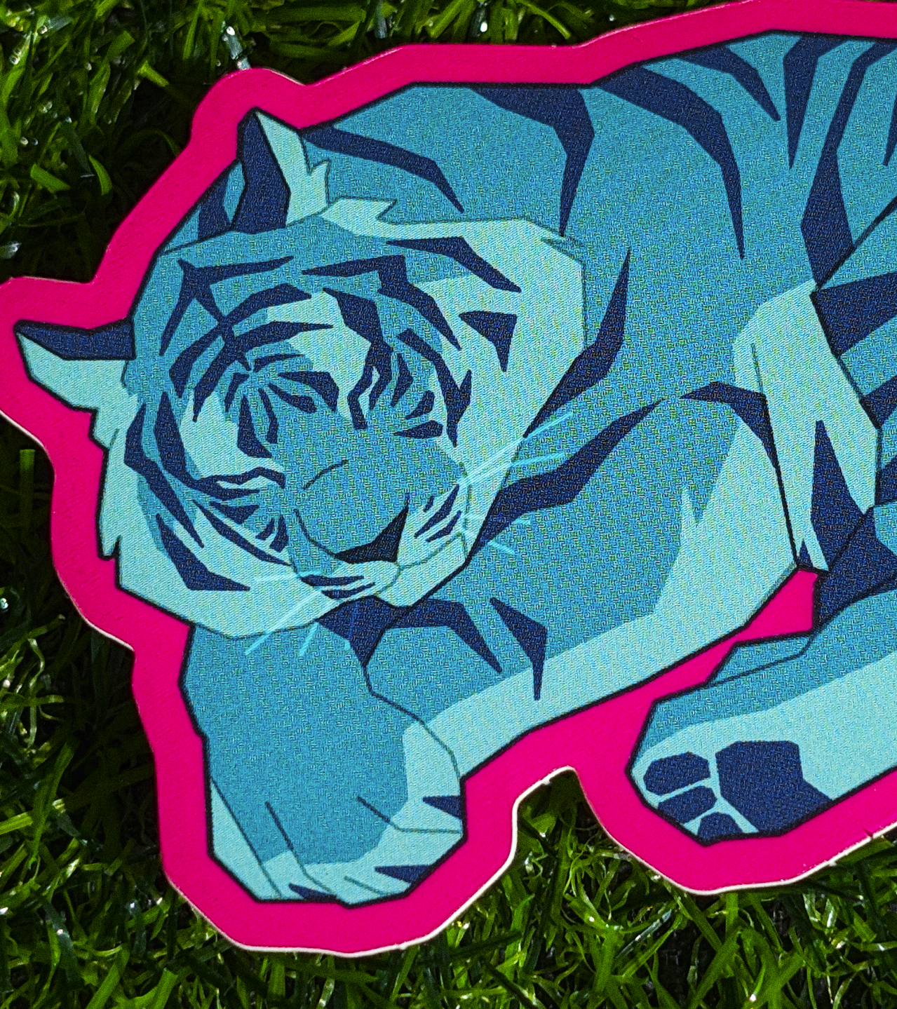 Sleeping Tiger Sticker!