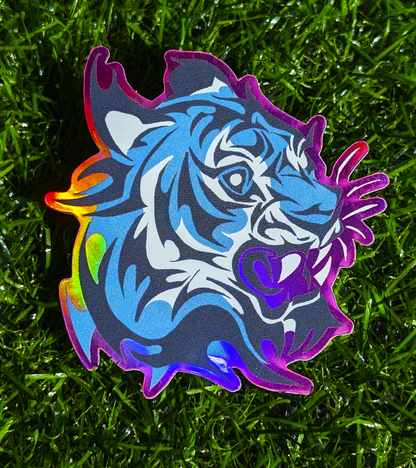 Holo Tribal Tiger Sticker!