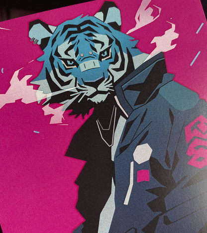 Blue Tiger A6 PRINT.