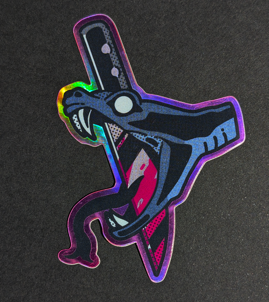 Holo Snake Sticker!