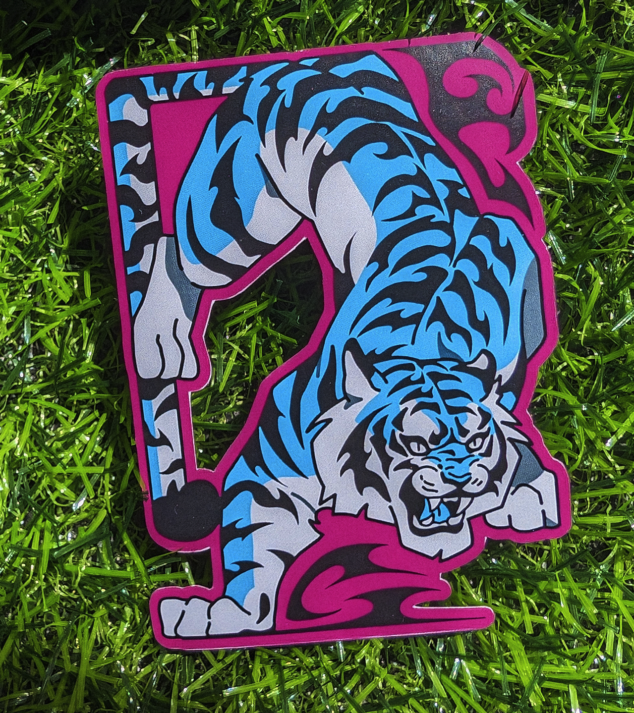 Tribal Tiger Paper Sticker!